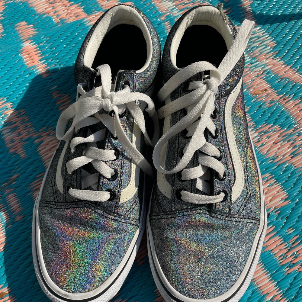 Holographic Vans size 7.5